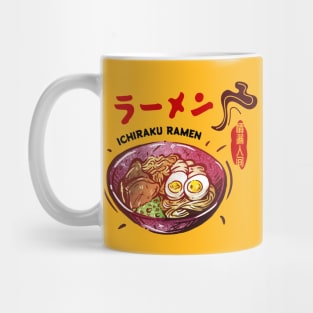 Spicy Ramen Bowl of Ichiraku Ramen Noodles Japanese Retro Foodie Mug